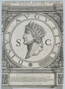 Caius Octavian Augustus od Artist Unknown