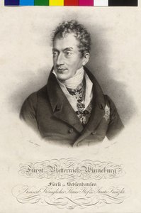 Klement Wenzel Lothar hrabě z Metternich-Winneburgu od Artist Unknown