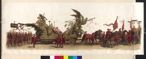 Kočár na Makart-Festzug (průvod ke stříbrnému výročí Františka Josefa a Alžběty) 27. května. duben 1879 ve Vídni od Artist Unknown