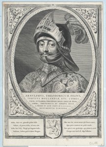 Hrabě holandský Arnulf II (tisk) od Artist Unknown