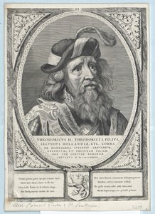 Hrabě Holland Dietrich II (tisk) od Artist Unknown