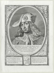 Hrabě Holland Dietrich VI (tisk) od Artist Unknown