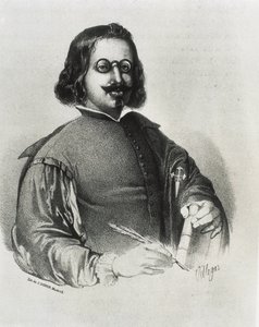 DONON, Julio (19. století). Francisco de Quevedo. Litografie
