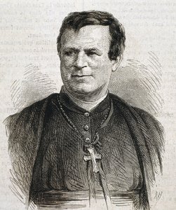 DUBUIS, Claude Marie (1817-1895). Prelát římskokatolické církve narozený v Anglii. V letech 1862-1892 působil jako biskup v Galvestonu. Rytina. ŠPANĚLSKO. KATALONIE. Barcelona. Univerzitní knihovna v Barceloně od Artist Unknown