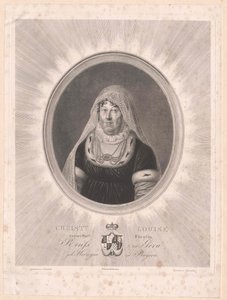Vévodkyně bavorská Louise (tisk) od Artist Unknown
