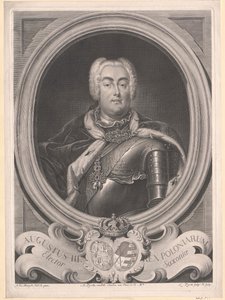 Saský kurfiřt Fridrich August II. od Artist Unknown