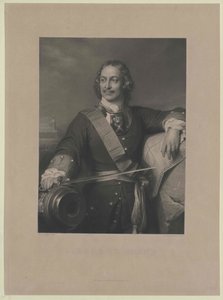 Ruský císař Petr I. Veliký od Artist Unknown