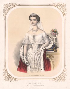 Rakouská císařovna Alžběta od Artist Unknown
