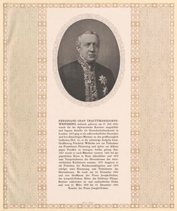 Ferdinand hrabě Trauttmansdorff-Weinsberg od Artist Unknown