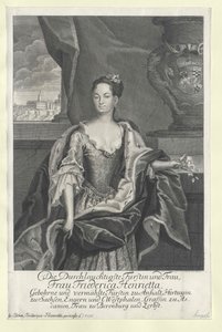 Friederike Henriette princezna Anhalt-Bernburg od Artist Unknown
