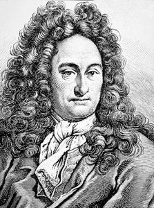 G W Leibniz Gottfried Wihlem (rytina) od Artist Unknown