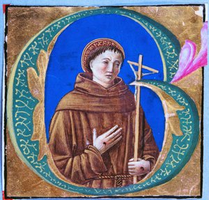 Graduál v poznámce 11, partitura pro hudbu, která se zpívá na stupních oltáře po epištole (pergamen). od Artist Unknown