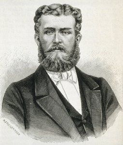 HOHENZOLLERN-SIGMARINGEN, Leopold (1835-1905). Bratr rumunského krále Karola I. a otec budoucího rumunského krále Ferdinanda. Rytina od Artist Unknown