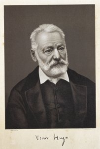 Hugo, Victor (1802-1885). Francouzský romantický spisovatel. Litografie od Artist Unknown