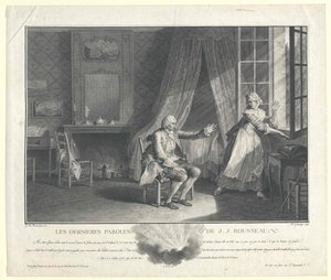 Jean Jacques Rousseau od Artist Unknown