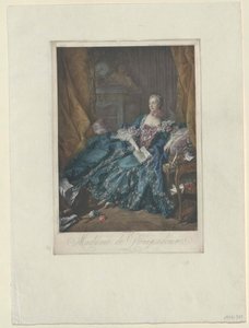 Jeanne Antoinette Poisson Pompadour od Artist Unknown
