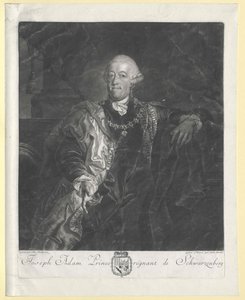 Joseph Adam Johann Nepomuk hrabě von Schwarzenberg (vrchol) od Artist Unknown