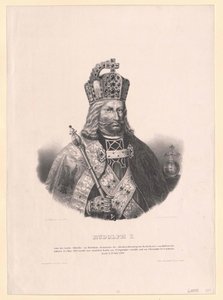 Král Rudolf I. Habsburský od Artist Unknown