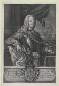 Dánský král Kristián VI. od Artist Unknown