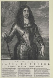 Anglický král Karel II. od Artist Unknown