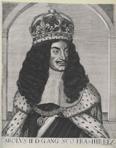 Anglický král Karel II. od Artist Unknown