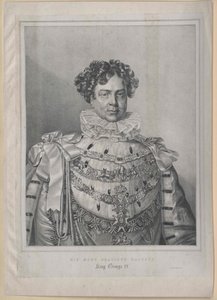 Anglický král Jiří IV. od Artist Unknown