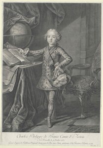 Francouzský král Karel X. od Artist Unknown