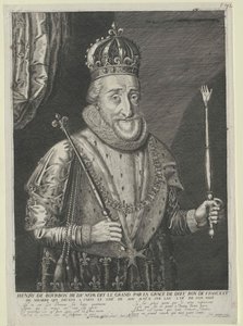 Francouzský král Jindřich IV. od Artist Unknown