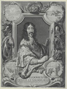 Francouzský král Ludvík XIII. od Artist Unknown