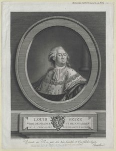 Francouzský král Ludvík XVI. od Artist Unknown