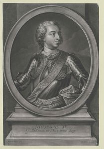 Francouzský král Ludvík XV. od Artist Unknown