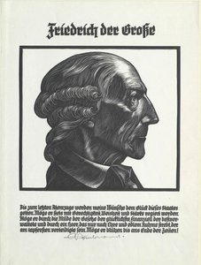 Pruský král Fridrich II. od Artist Unknown