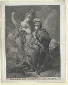 Pruský král Fridrich II. od Artist Unknown