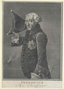 Pruský král Fridrich II. od Artist Unknown