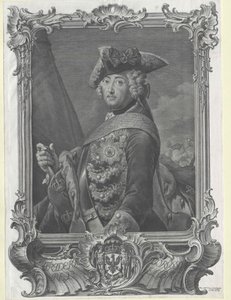 Pruský král Fridrich II. od Artist Unknown