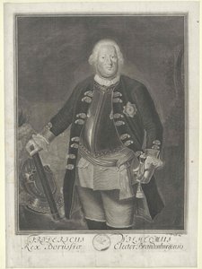 Pruský král Fridrich Vilém I. od Artist Unknown