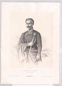 Sardinský král Karel Albert od Artist Unknown
