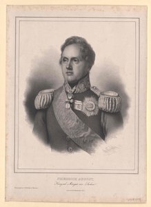 Saský král Fridrich August II. od Artist Unknown