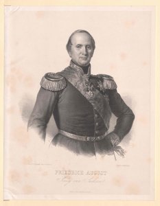 Saský král Fridrich August II. od Artist Unknown