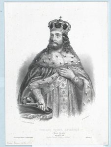 Srbský král Štěpán Uroš II. od Artist Unknown