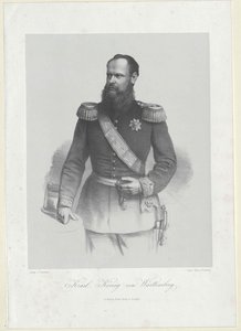 Württemberský král Karel I. od Artist Unknown