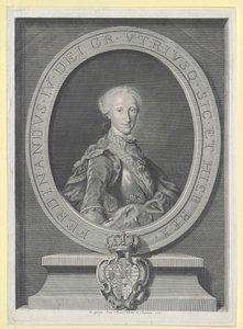 Král obojí Sicílie Ferdinand I. od Artist Unknown