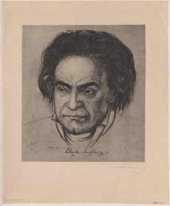 Ludwig van Beethoven (tisk) od Artist Unknown