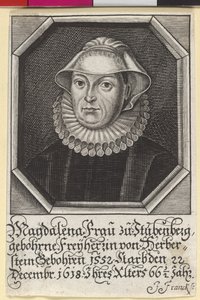 Magdaléna baronka Herbersteinová od Artist Unknown