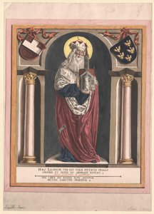 Rakouský markrabě svatý Leopold III. od Artist Unknown
