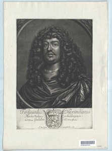 markrabě bádensko-bádenský Ferdinand Maxmilián od Artist Unknown