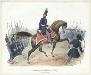 Národní garda a kolegiátní legie 26. května 1848 od Artist Unknown