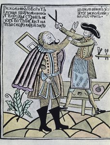 Petr I. "Veliký" (barevná rytina) od Artist Unknown
