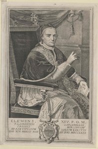 Papež Klement XIV. od Artist Unknown
