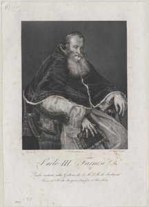 Papež Pavel III. od Artist Unknown